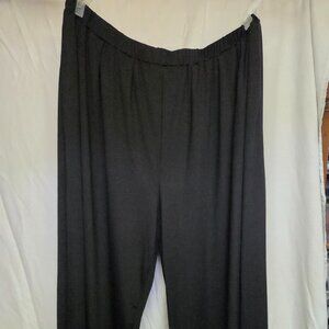 Wide legged black dress pants